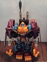 Front view of Optimal Optimus figure with accessories attached