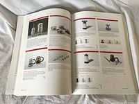 Interior pages with product images and text
