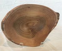 Top view showing interior grain pattern and shape