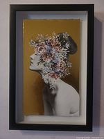 Full view of framed Marmont artwork