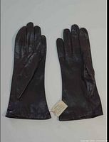 Both gloves laid flat showing exterior condition