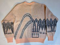 Back view of sweater