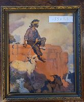 Front view of framed print showing full artwork and size tag