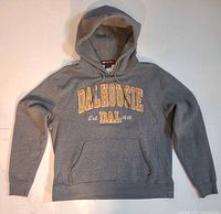 Front view of gray Dalhousie Westhall hoodie
