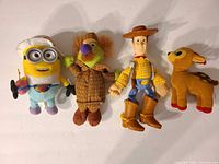 Group shot of all four toys