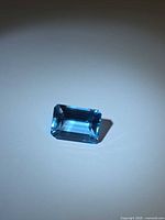 rectangular emerald-cut blue tanzanite