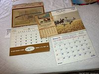 Overview of all three calendars laid out