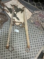 Both whiffletrees full view showing hardware and wear