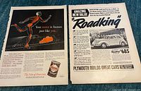 Both advertisement pages side by side