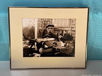 Full view of matted framed photograph