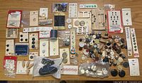 Overview of entire assortment laid on table