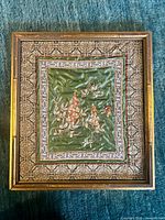 Framed Chinese silk embroidery panel full view