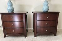 Pair of matching Thomasville cherry nightstands