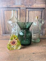 group view of all four glass items