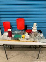 Full lot on table showing all items together