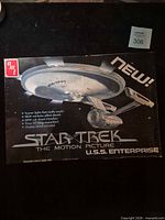 Box top showing AMT branding and Star Trek: The Motion Picture U.S.S. Enterprise artwork