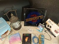 Lantern, beer sign, steamer box and additional packaging