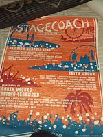 2018 Stagecoach poster showing full graphics and lineup