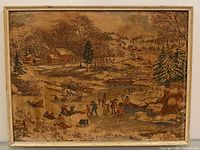 Framed lithograph full view