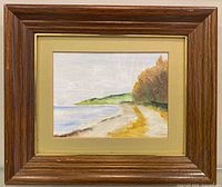 Full view of framed painting