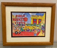 Framed print full view in wood frame