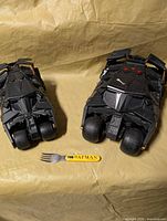 Top view showing both Tumblers and fork