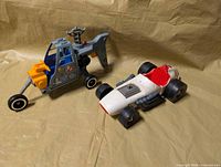 Both Kenner Ghostbusters vehicles side by side