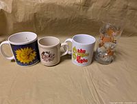 Front view of all four drinkware items