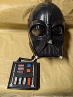 Helmet front and chest panel front view