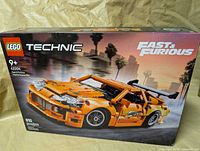 Front view of sealed LEGO Technic 42204 Fast & Furious Toyota Supra MK4 box