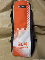 Full view of carry bag showing brand and model