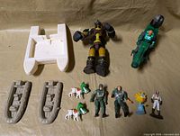 Overall view of all items laid out