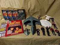 Overview of all Star Trek items laid out