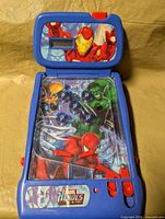 Overall view open showing playfield and characters