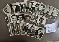 All 21 1961 Topps CFL cards laid out fronts visible