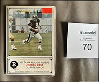Front view of sealed stack showing Jordan Case card