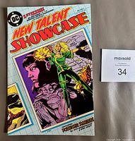 Front cover of New Talent Showcase #1 displaying title, artwork, DC logo and overall condition