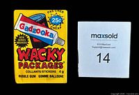 Front of sealed 1988 O-Pee-Chee Wacky Packages wax pack