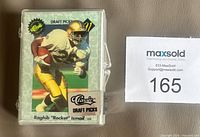 Front view of sealed card set showing Raghib "Rocket" Ismail card