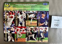 Front of uncut sheet showing eight player images