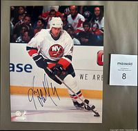 Front view of the signed 8 x 10 photograph