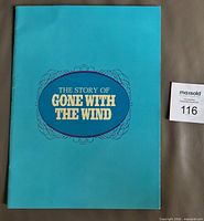Front cover of teal 1967 Gone With the Wind program