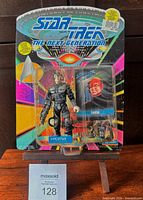 Front view of sealed Locutus action figure on blister card