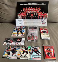 All memorabilia items laid out together