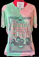 Front view showing tie-dye colors and full Pink Floyd graphic