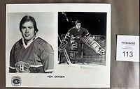 Full view of the 8x10 promotional photograph beside lot number card