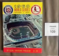 Front cover of 1968 World Series program