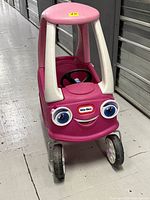 Front view of pink Little Tikes Princess Cozy Coupe