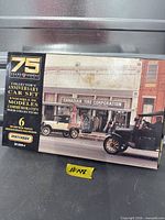 Front of boxed 75 Years Canadian Tire Collector’s Anniversary Car Set