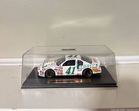 Front-left view in display case